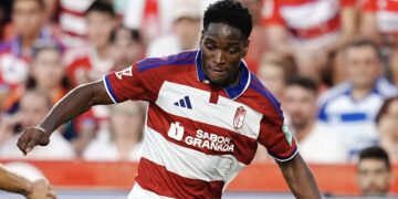 Chinaza, durante un encuentro | Foto: Granada CF