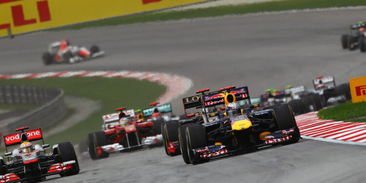La Fórmula 1 corriendo en Sepang en 2016 / Fuente: Fórmula 1
