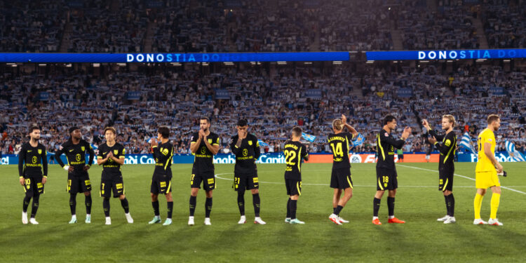 Once del Atlético de Madrid en Anoeta / Fuente: Atlético de Madrid
