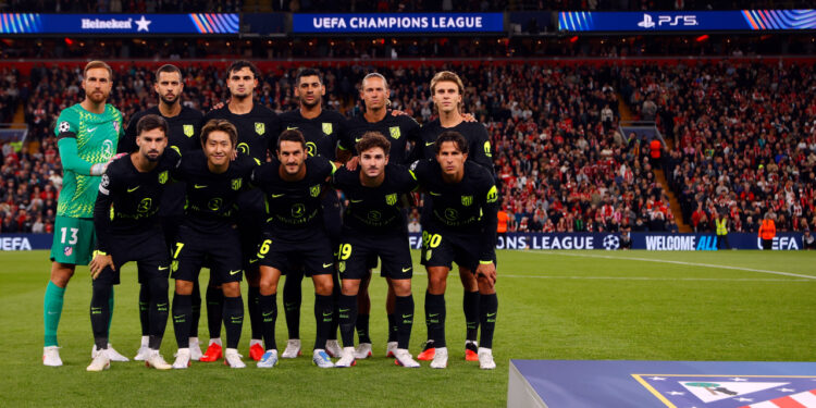 Once del Atlético de Madrid vs Liverpool / Fuente: Atlético de Madrid