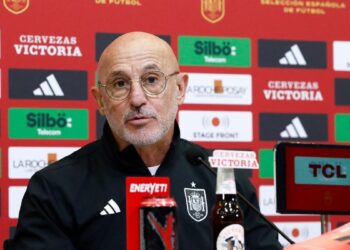 Luis de la Fuente en rueda de prensa antes del España-Croacia