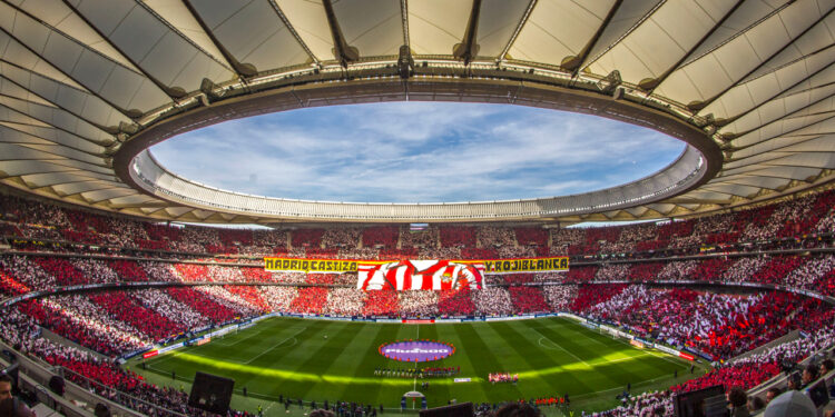 Tifo del Atlético de Madrid para recibir al Real Madrid en el estadio Metropolitano / Fuente: Atlético de Madrid