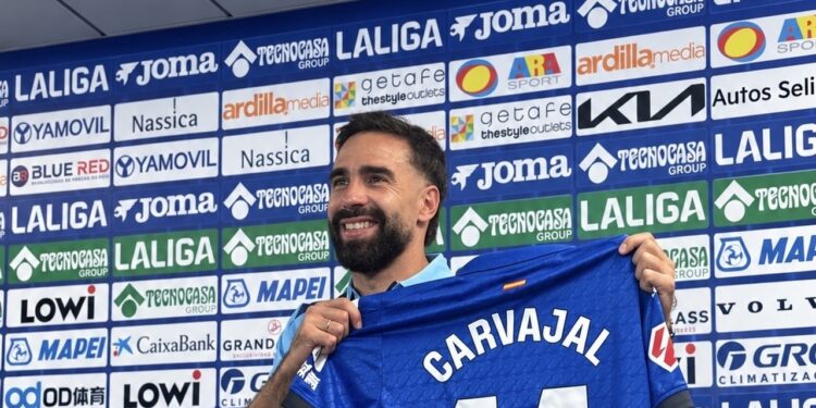 Daniel Carvajal ha sido presentado como nuevo jugador del Getafe