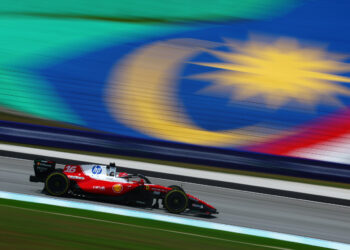 Charles Leclerc, de Ferrari, en el circuito de Sepang / Fuente: Fórmula 1