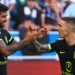 El 'Cuti' Romero y Alejandro Grimaldo jugando con el Atlético de Madrid / Fuente: Atlético de Madrid