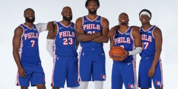El quinteto titular de los Sixers para la nueva temporada NBA