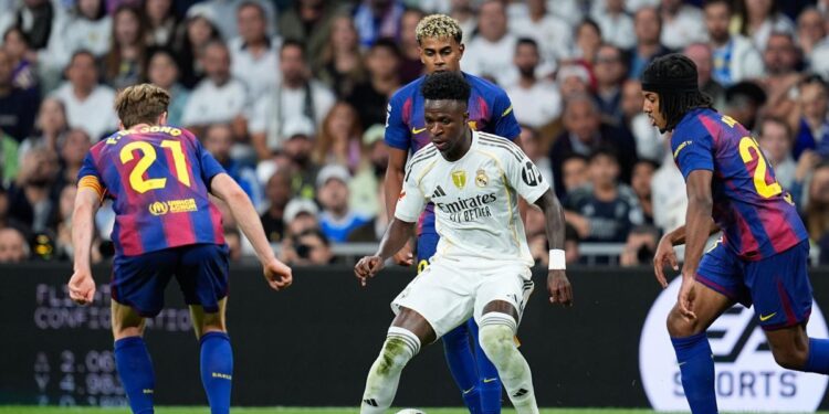 Real Madrid y Barcelona en el clásico del 2025