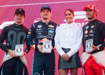 Top3 de la carrera Sprint del GP de Singapur de Fórmula 1 / Fuente: Fórmula 1